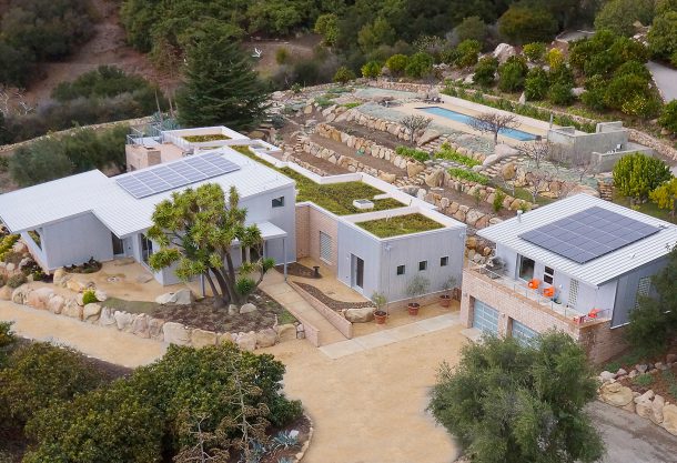 Green Rooftop, Green Home, Green Architecture, LEED, Sustainable Living, Geothermal Heating, Geothermal Cooling, Environmentally conscious heating and cooling, Green homes in Santa Barbara and Montecito